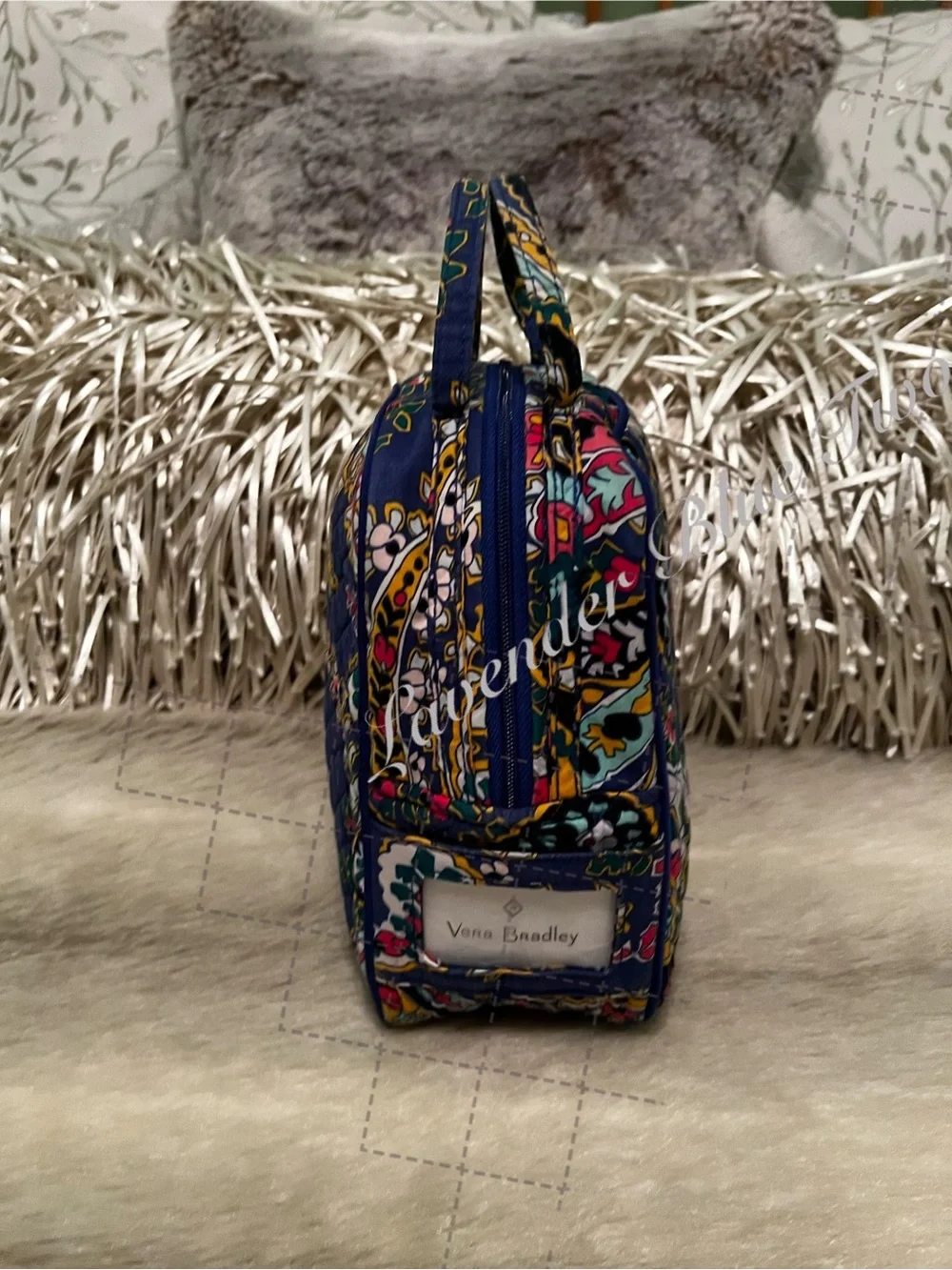 VERA BRADLEY Romantic Paisley 2018 Insulated Lunch Bunch Bag Pink Floral Purple
